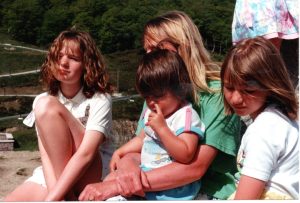Ann with the Girls in France- Ann Southcombe